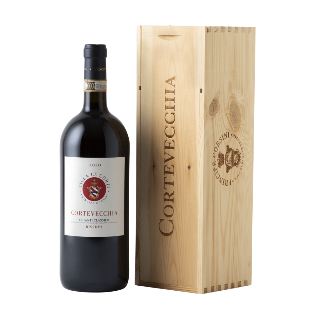Cortevecchia Chianti Classico DOCG Riserva 1,5 L + Wooden Box