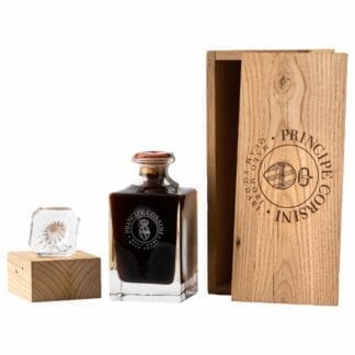 Vin Santo in bottiglia di cristallo + Cassetta di legno