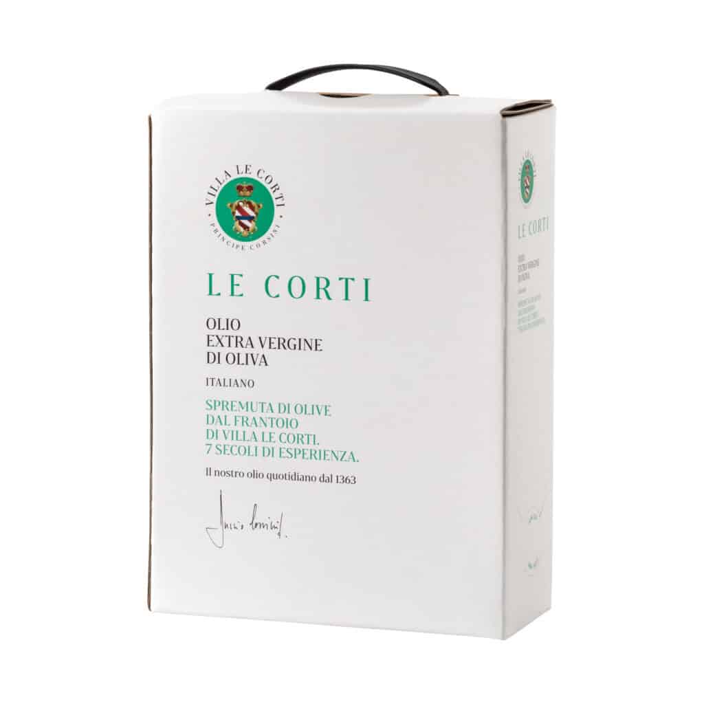 Olio Le Corti da 3 litri in bag in box